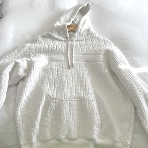 Towel hoodie white medium